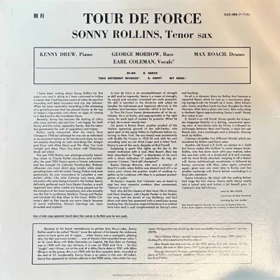 Sonny Eollins - Tour De Force – imaginea 2