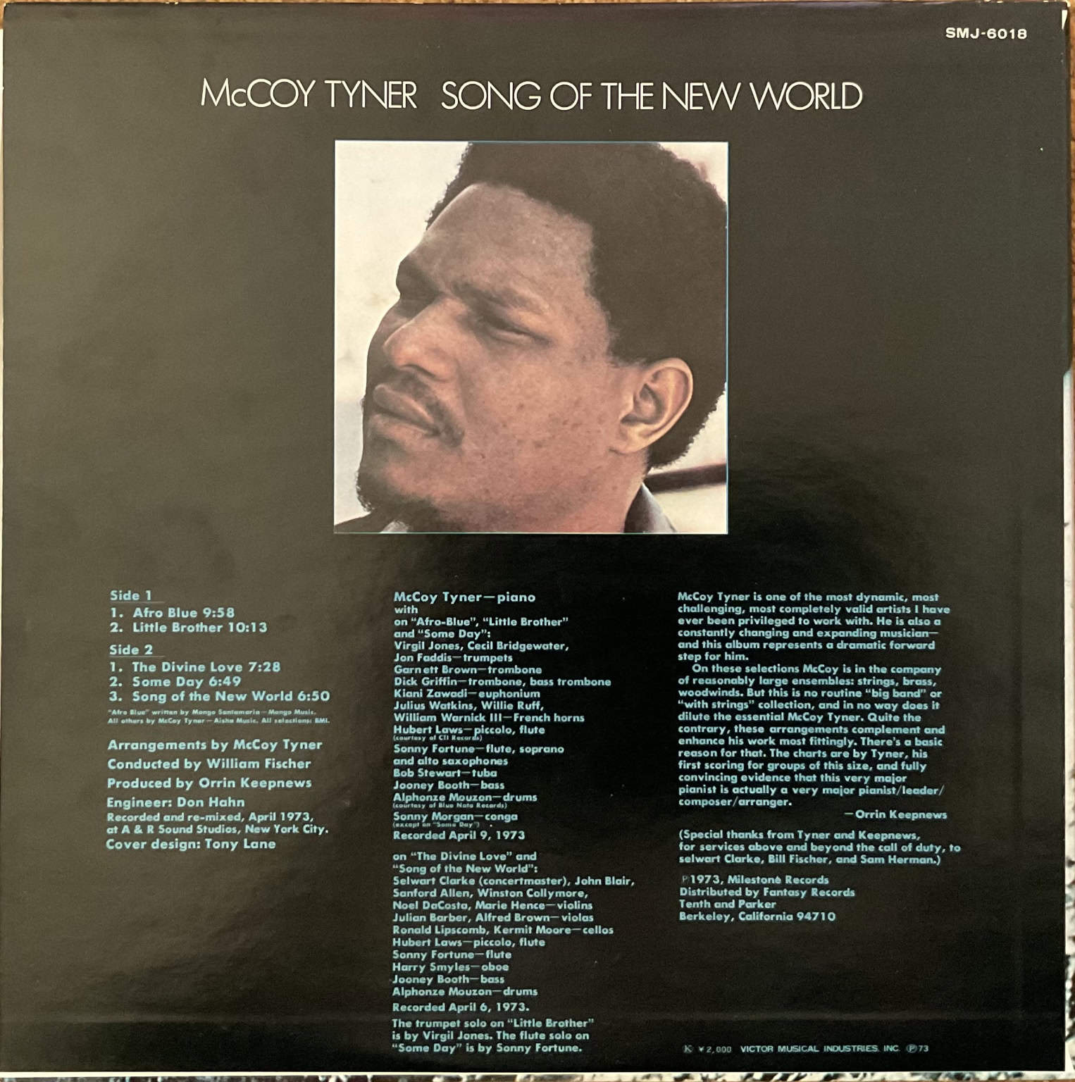 McCoy Tyner - Song Of The New World – imaginea 2