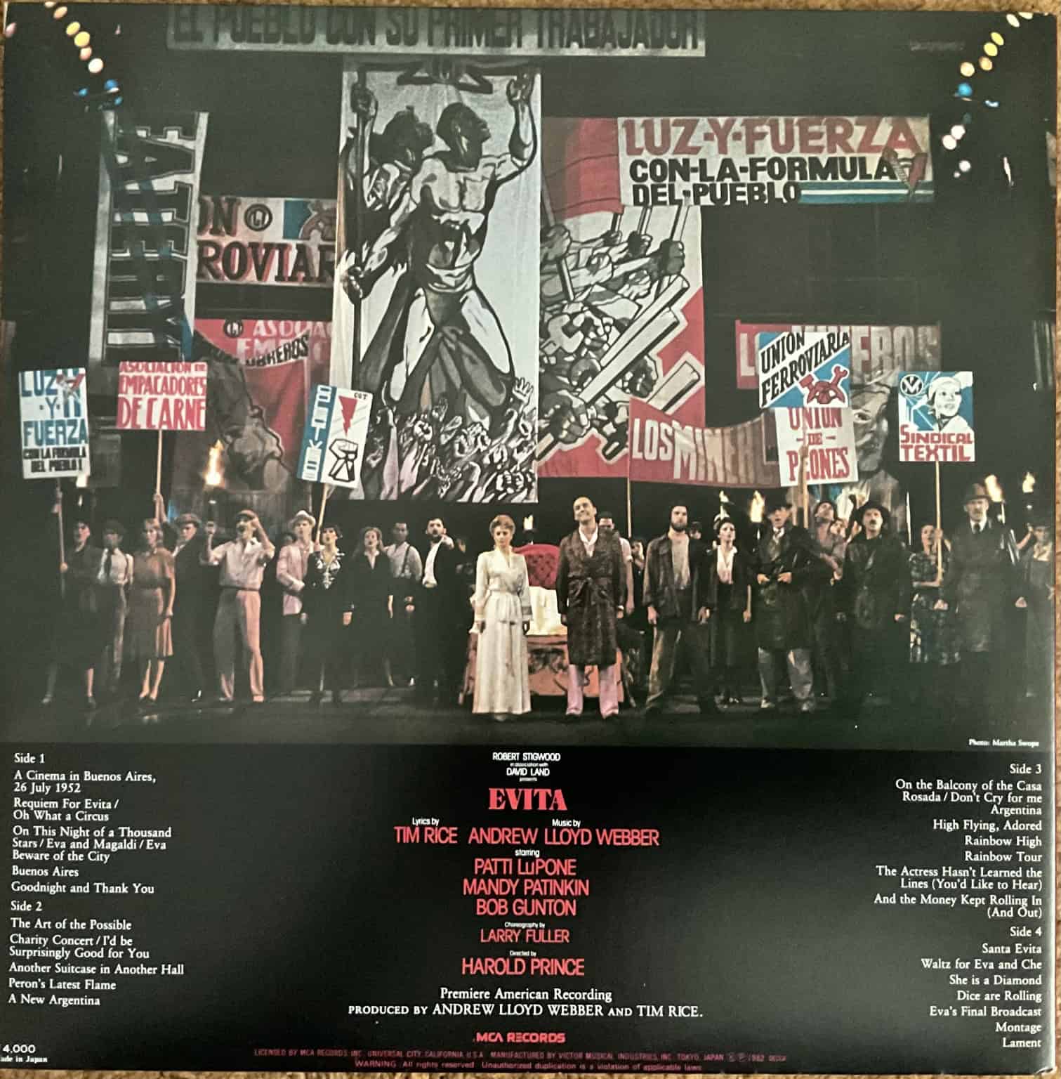 Andrew Lloyd Webber And Tim Rice ‎– Evita – imaginea 2
