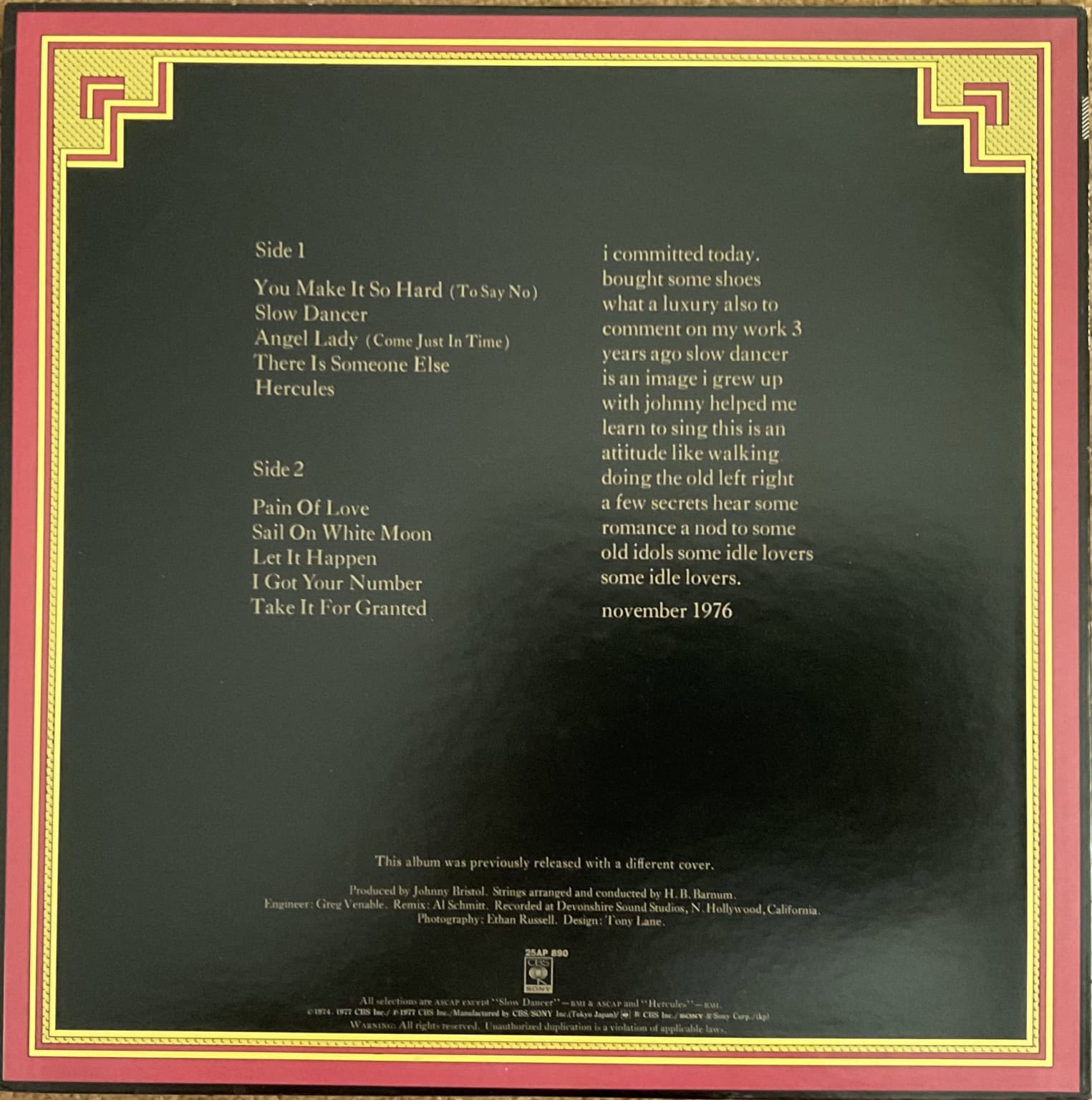 Boz Scaggs - Slow Dancer – imaginea 2
