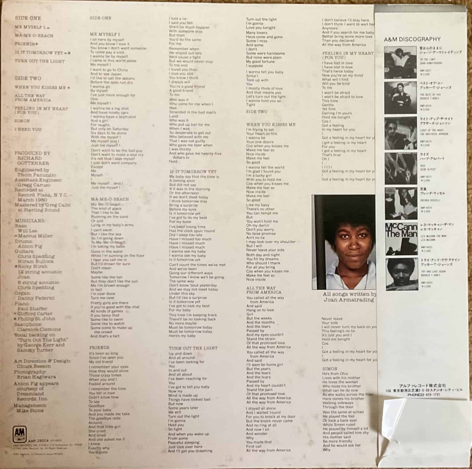 Joan Armatrading - Me Myself I – imaginea 2