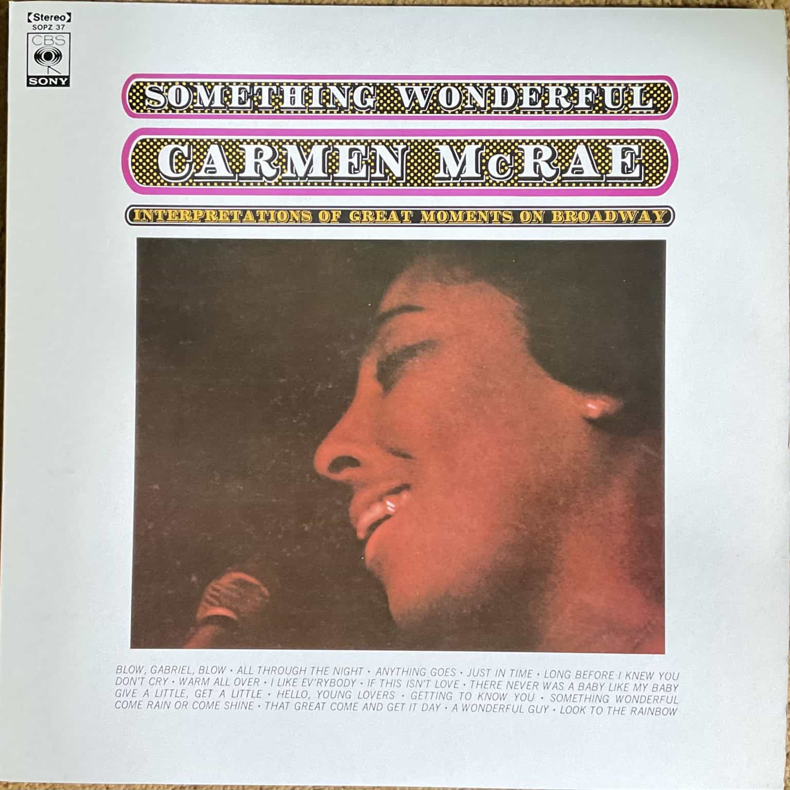 Carmen McRae - Something Wonderful