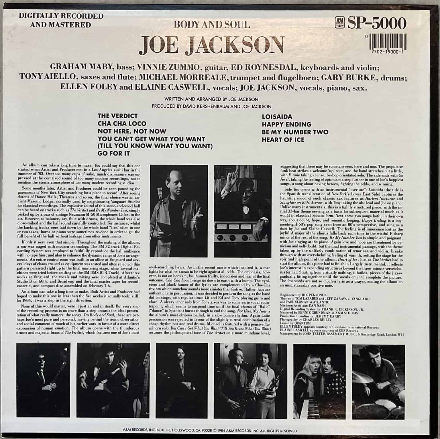 Joe Jackson - Body And Soul – imaginea 2