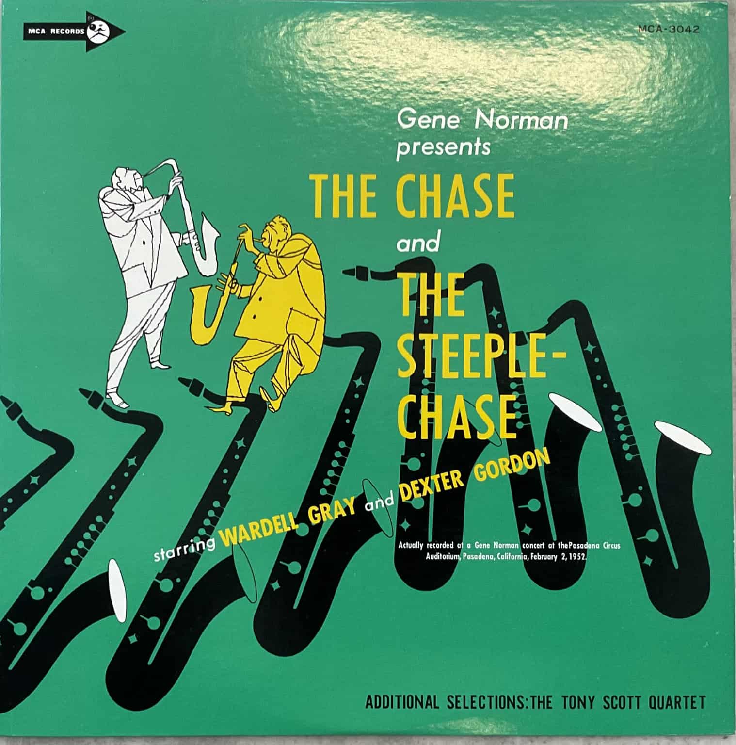 Gene Norman Presents Wardell Gray & Dexter Gordon Additional Selections: The Tony Scott Quartet ‎– The Chase And The Steeplechase