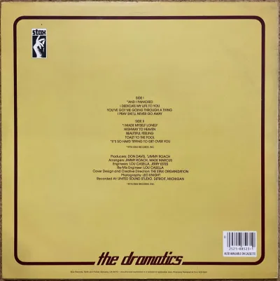 Ron Banks And The Dramatics - Dramatically Yours – imaginea 2