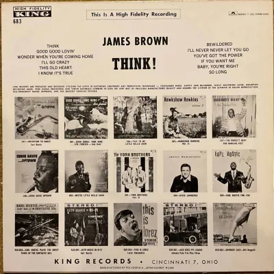 James Brown And His Famous Flames – Think! – imaginea 2
