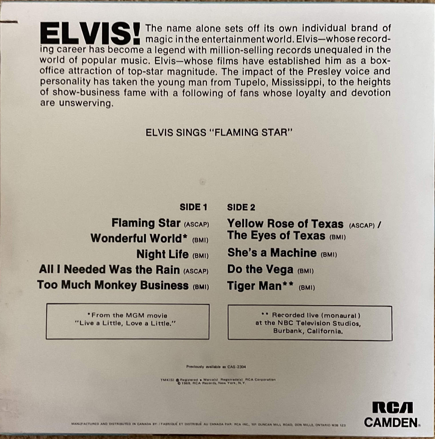 Elvis - Elvis Sings Flamingo Star – imaginea 2