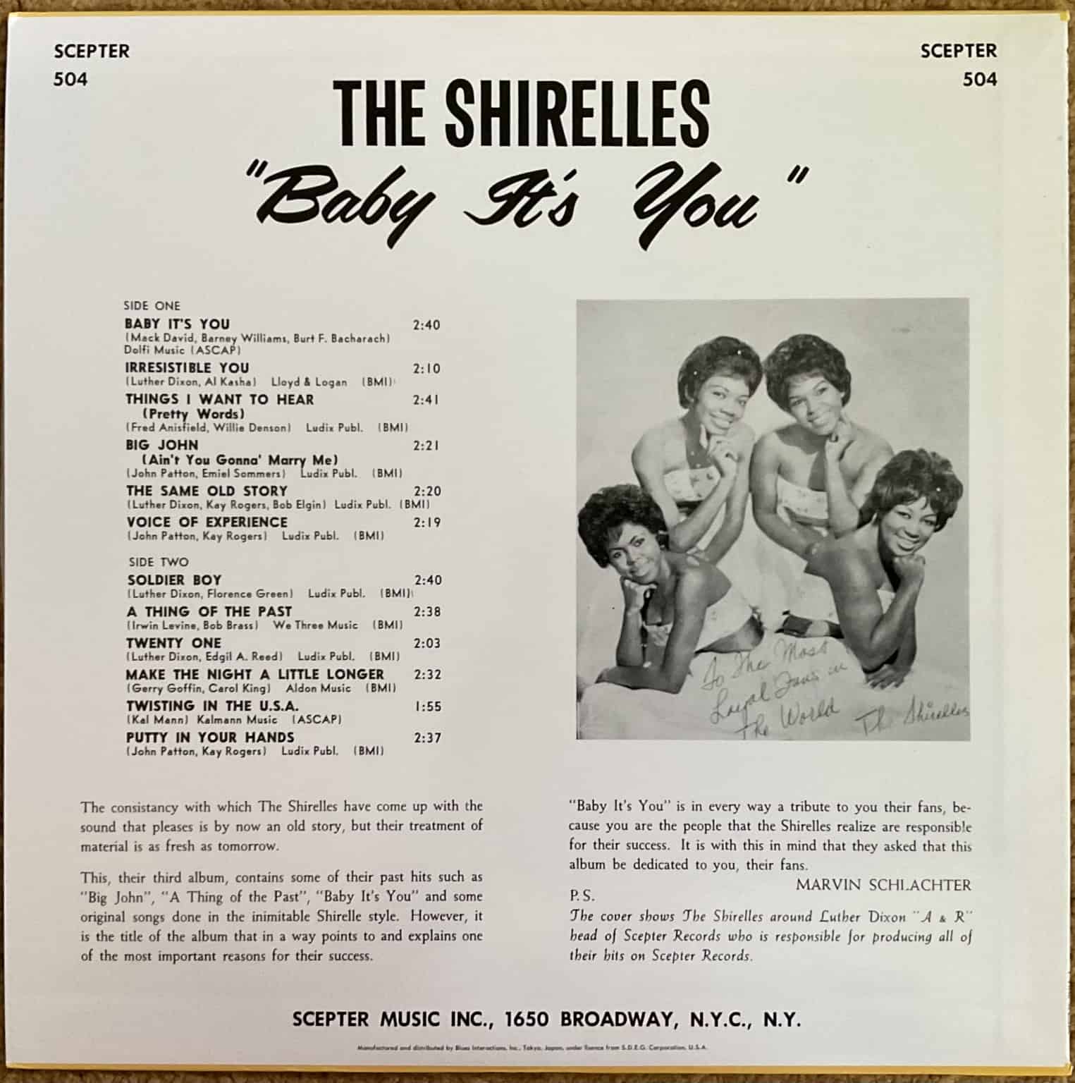 The Shirelles - Baby It’s You – imaginea 2