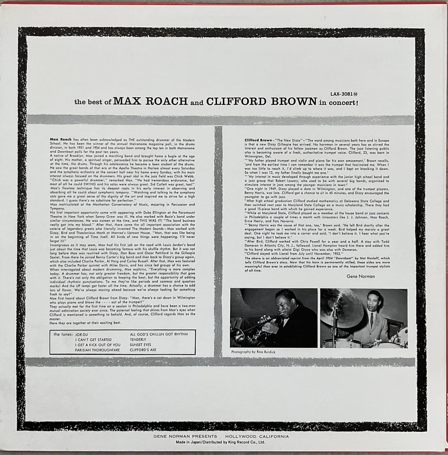 Max Roach And Clifford Brown – The Best Of Max Roach And Clifford Brown In Concert! – imaginea 2