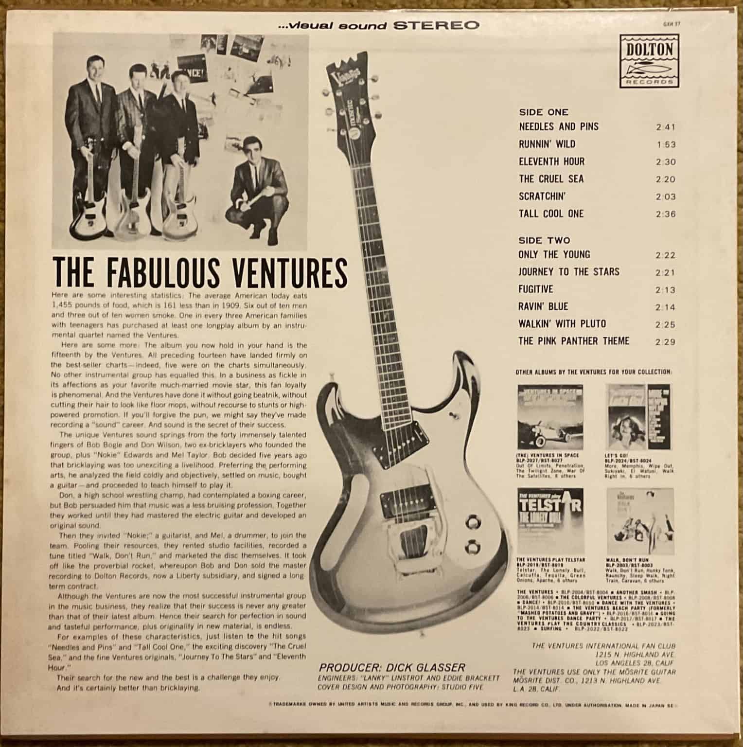The Ventures ‎– The Fabulous Ventures – imaginea 2
