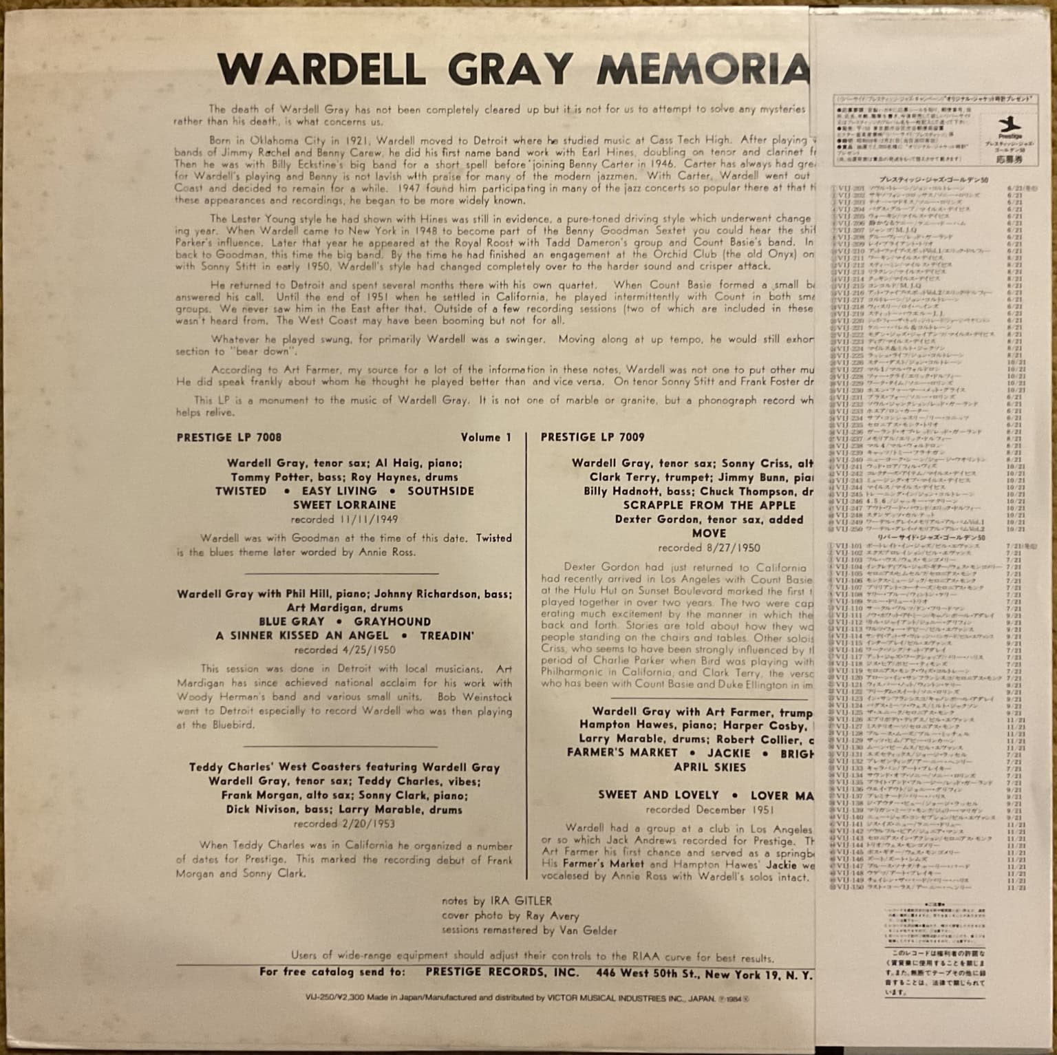 Wardell Gray – Memorial Volume 2 – imaginea 2