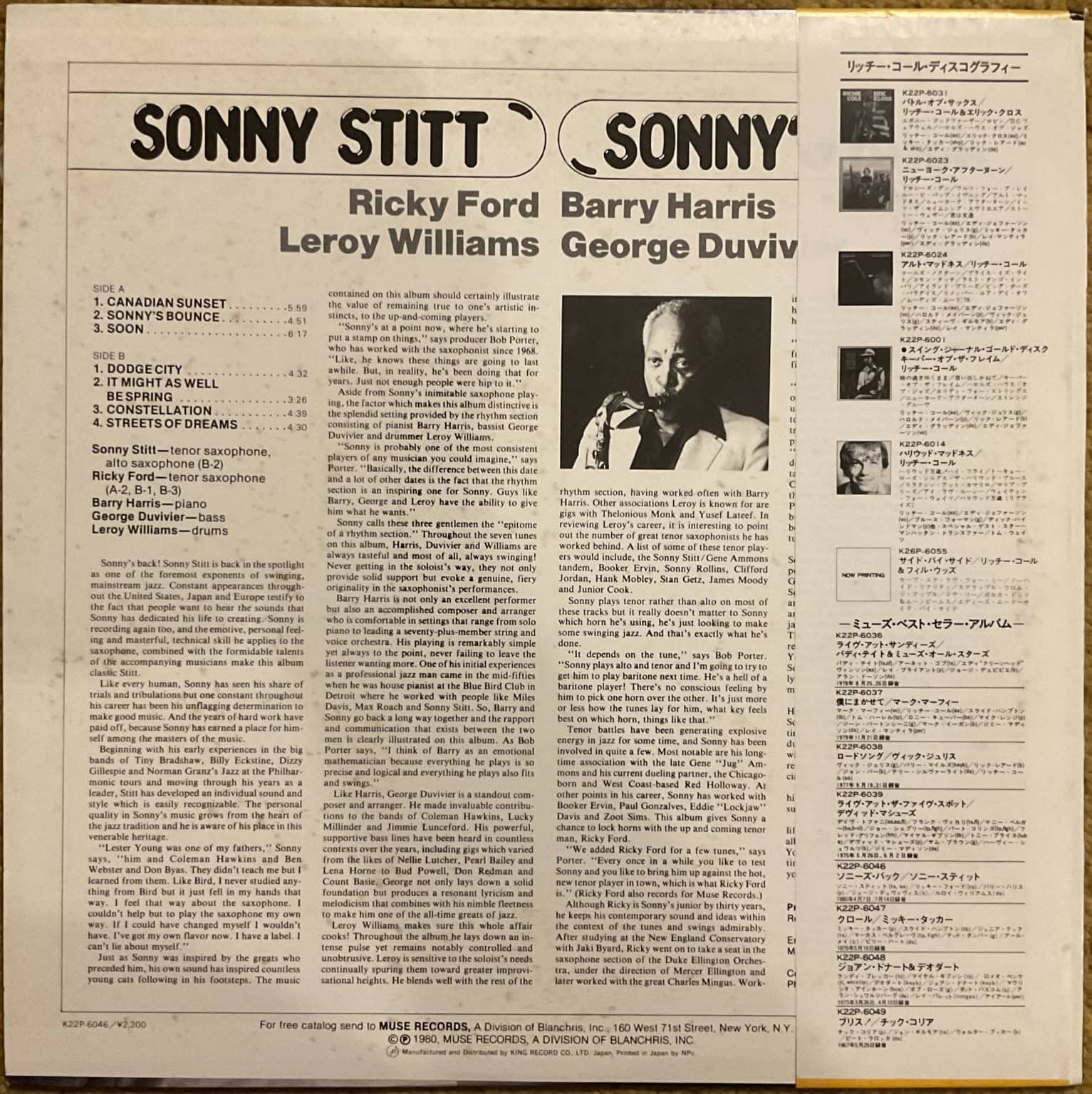 Sonny Stitt – Sonny's Back – imaginea 2