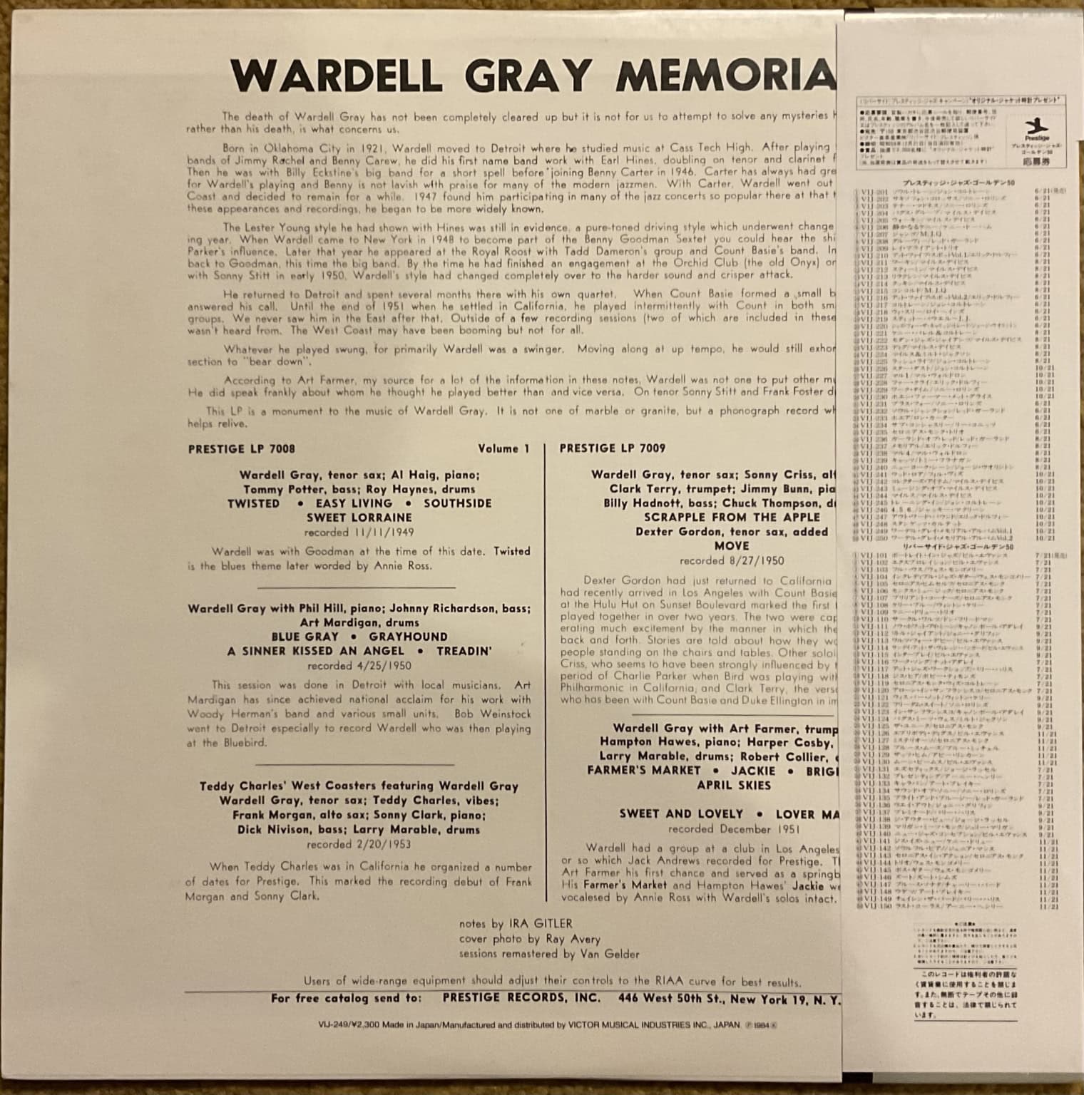 Wardell Gray – Memorial Volume 1 – imaginea 2