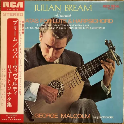 Julian Bream / George Malcolm, Bach / Vivaldi – Sonatas For Lute And Harpsichord – imaginea 1