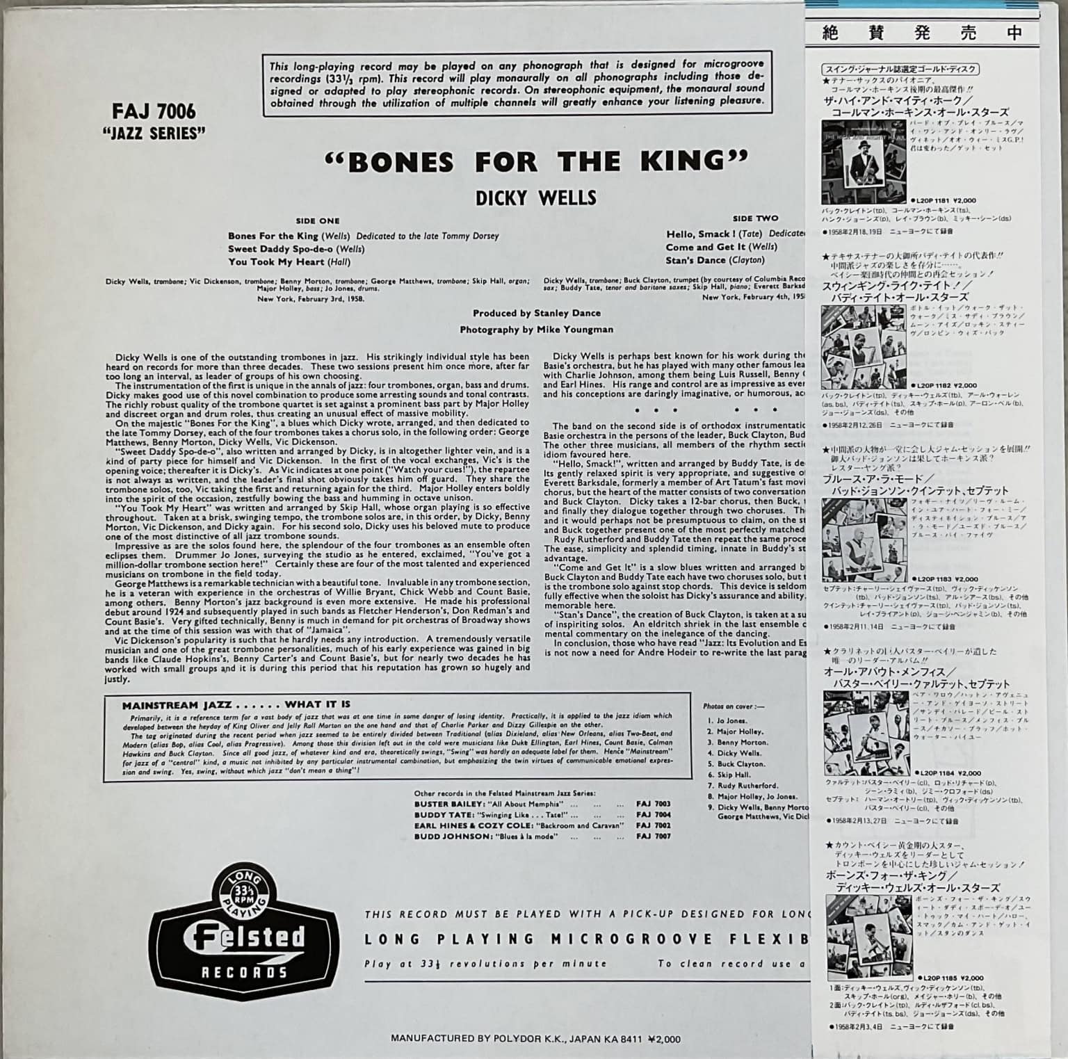 Dicky Wells - Bones For The King – imaginea 2
