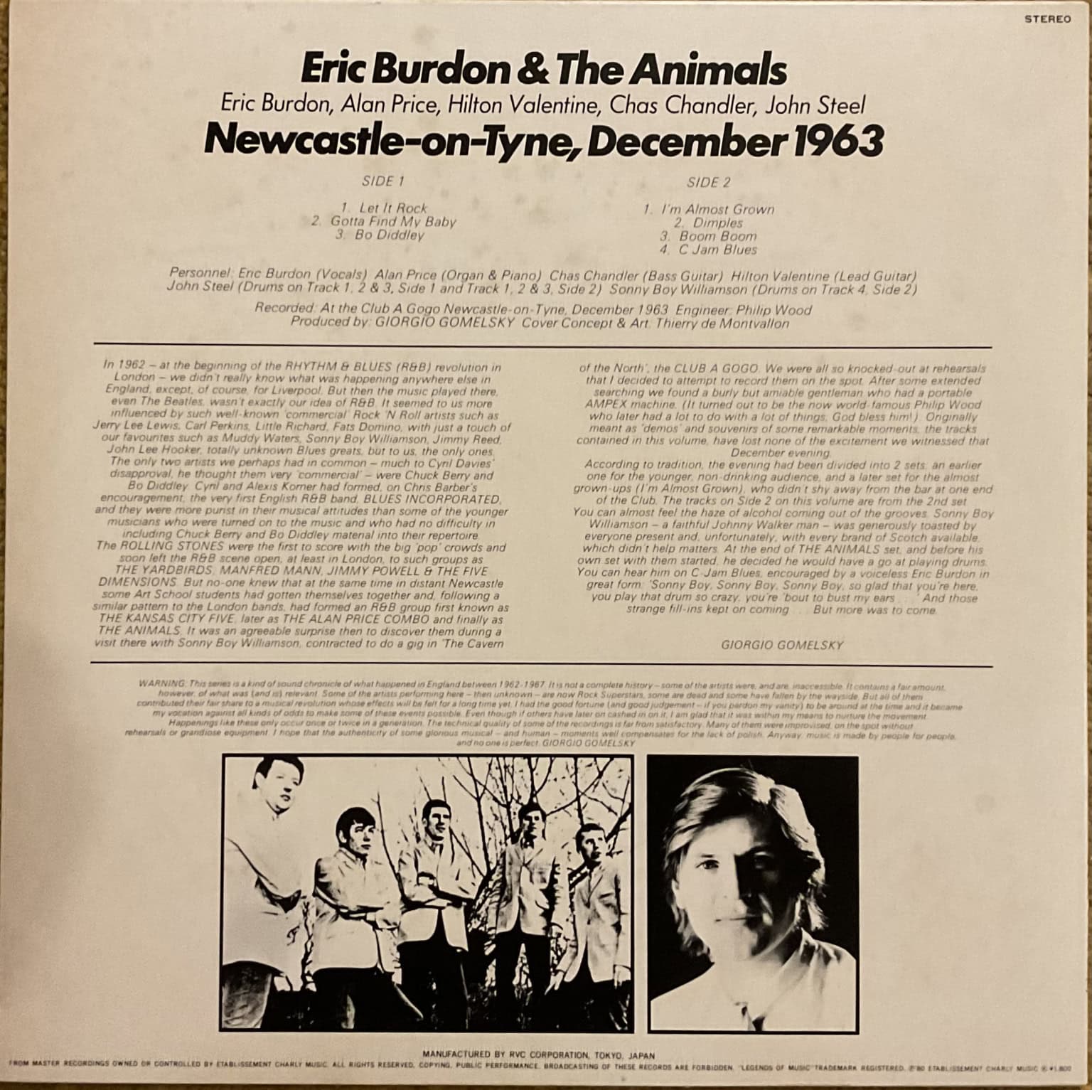 Eric Burdon & The Animals - Newcastle-on-Tyne, December 1963 – imaginea 2