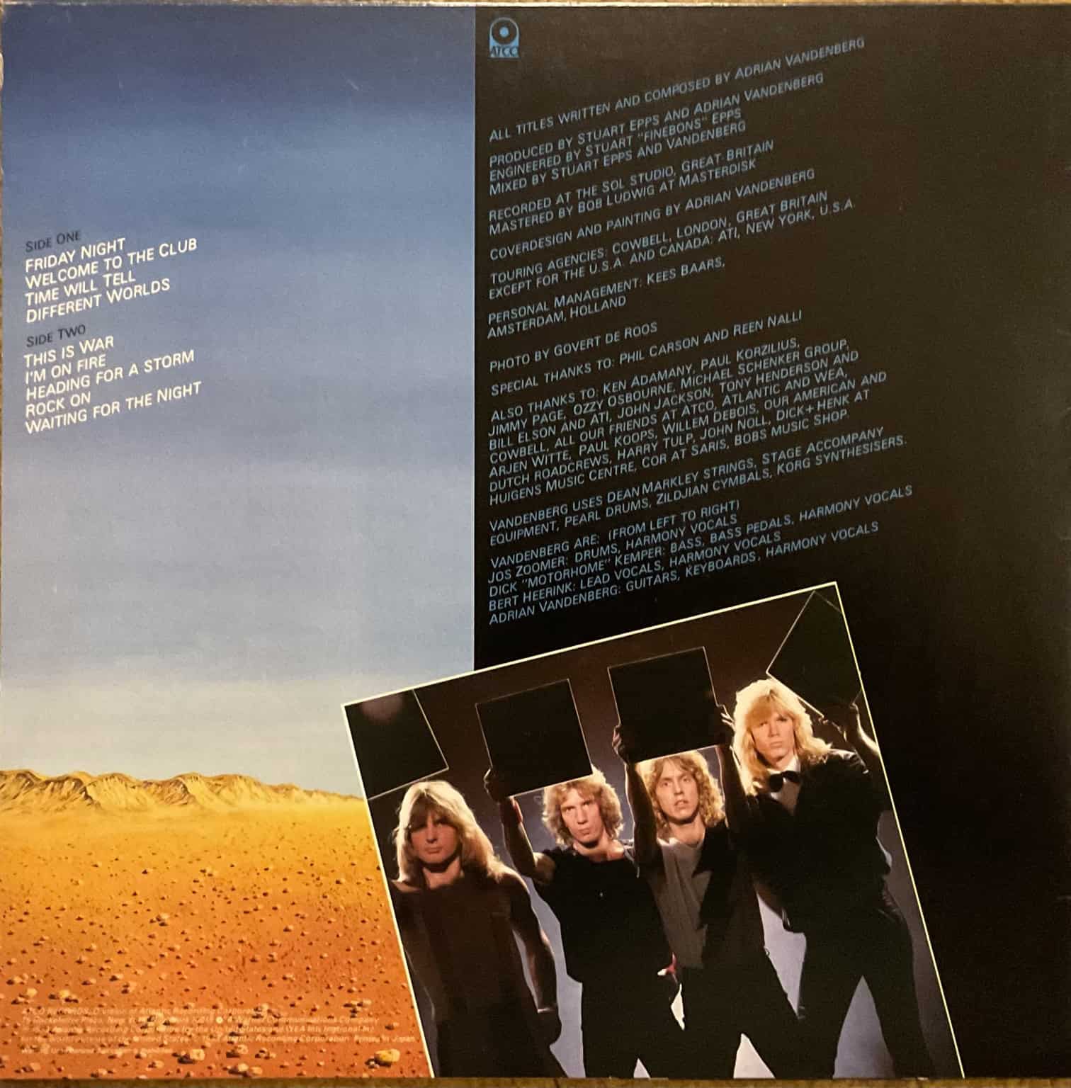 Vandenberg ‎– Heading For A Storm – imaginea 2