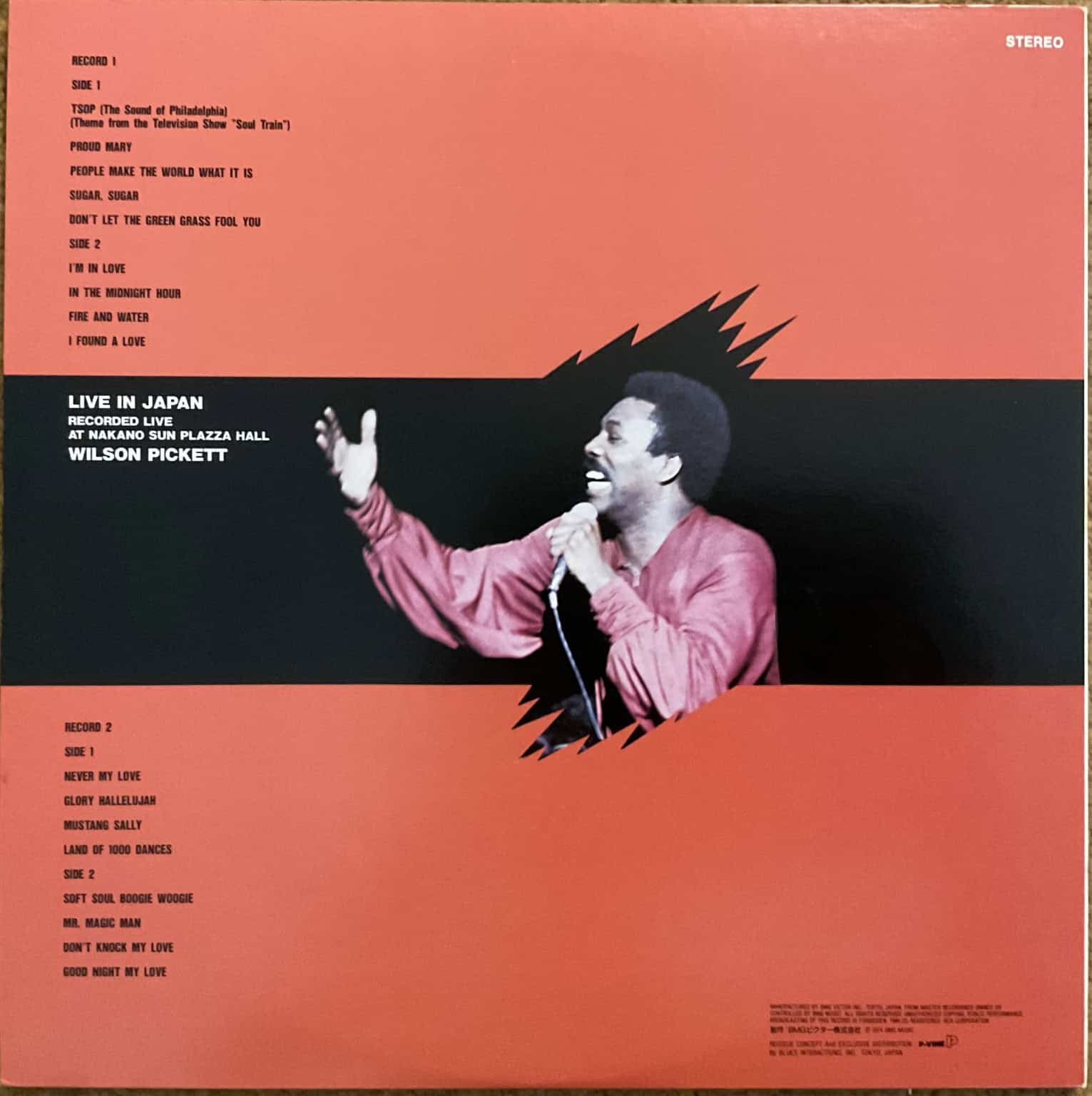 Wilson Pickett ‎– Live In Japan (2LP) – imaginea 2