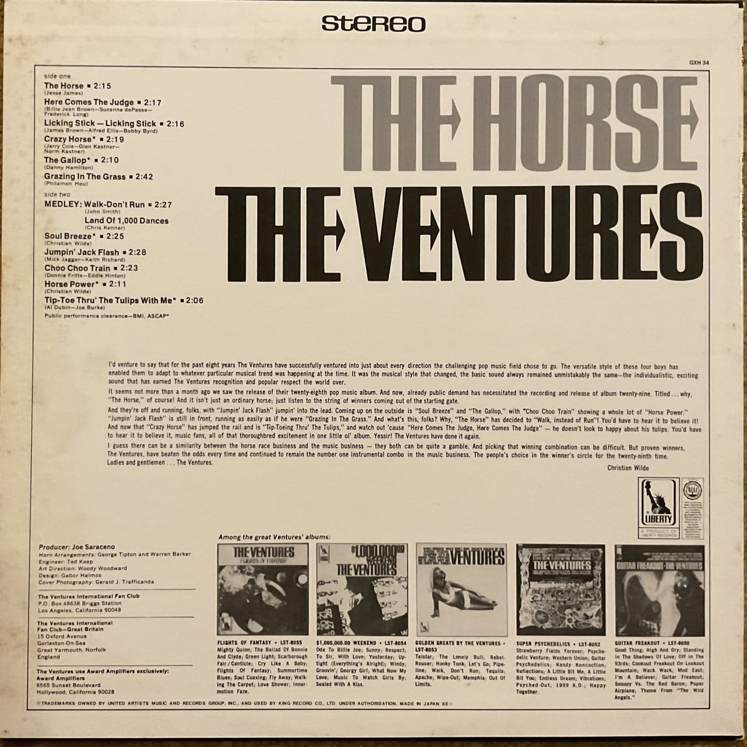 The Ventures - The Horse – imaginea 2