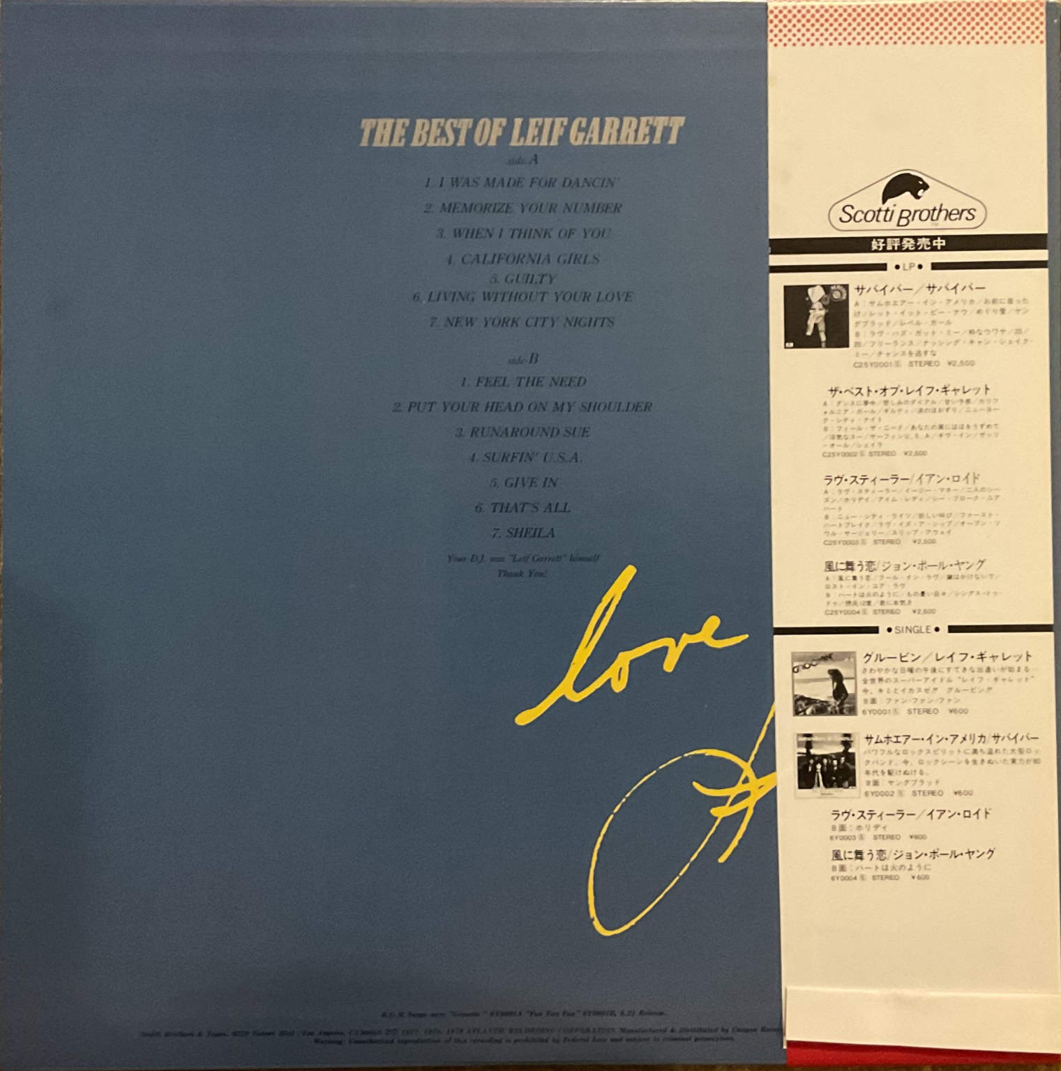 Leif Garrett - The Best Of – imaginea 2