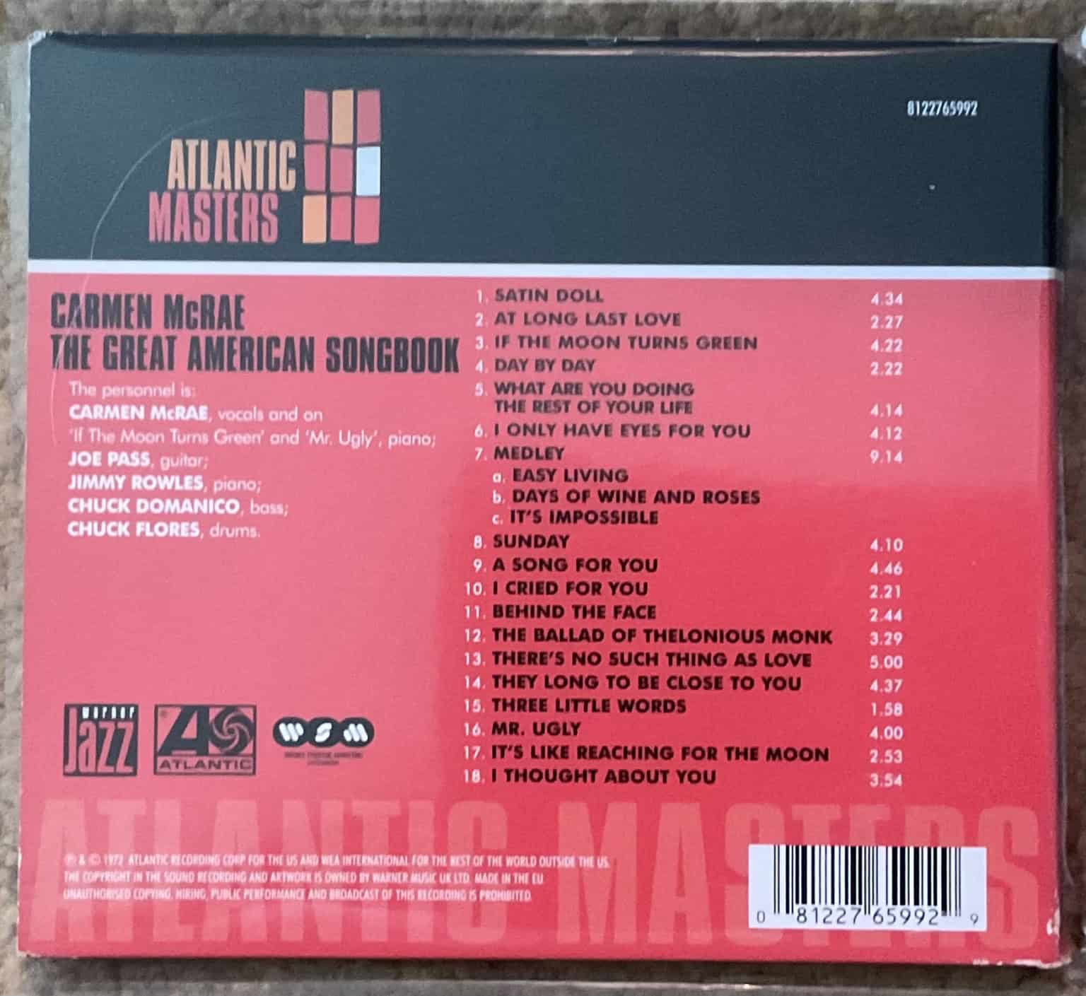 Carmen McRae – The Great American Songbook – imaginea 2