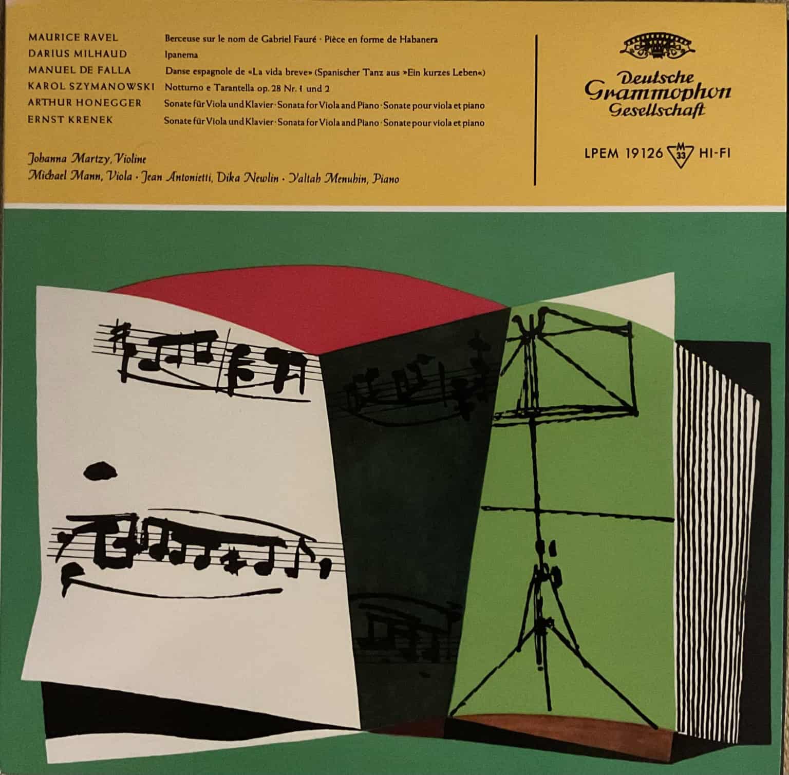 Johanna Martzy, Michael Mann  · Jean Antonietti, Dika Newlin · Yaltah Menuhin – imaginea 2