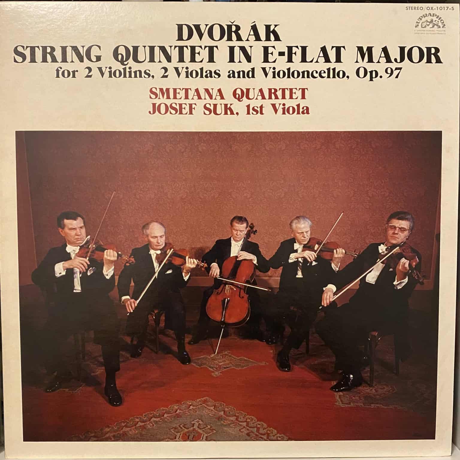 Dvořák / Smetana - String Quintet in E-flat major for 2 Violins, 2 Violas and Violoncello, Op. 97 – Smetana Quartet Josef Suk, 1st Viola