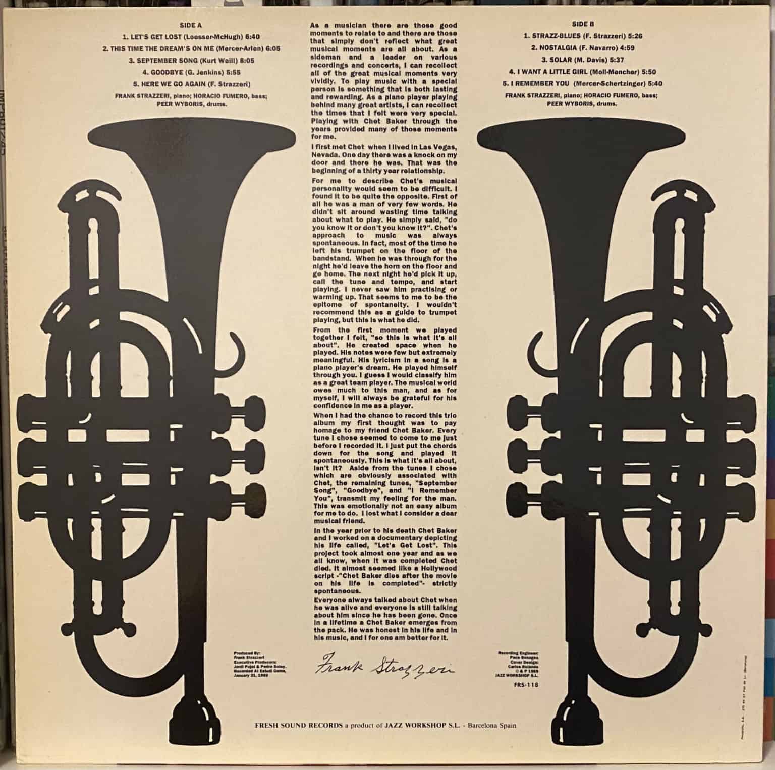 Frank Strazzeri Trio ‎– I Remember You – imaginea 2