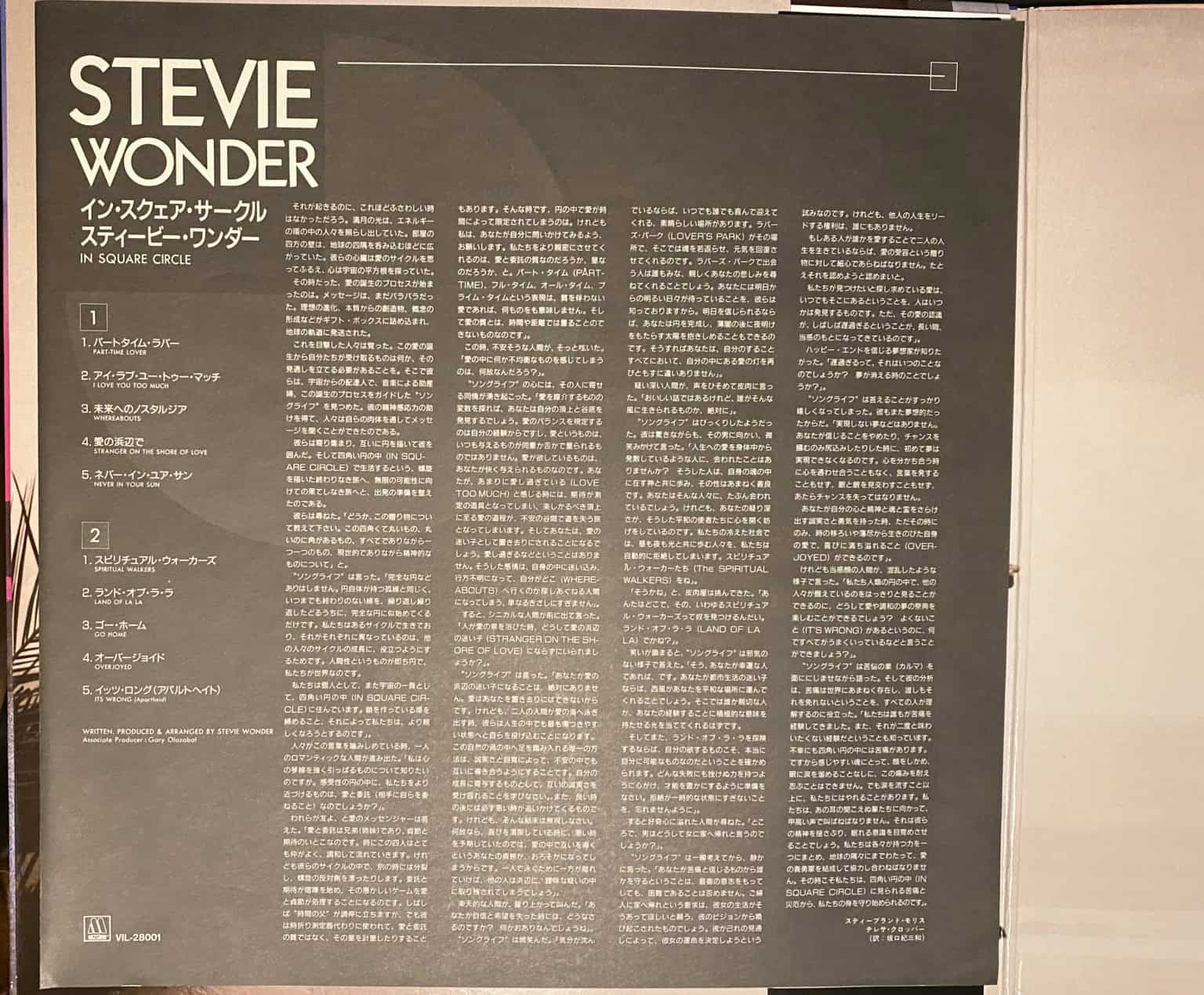 Stevie Wonder ‎– In Square Circle – imaginea 5