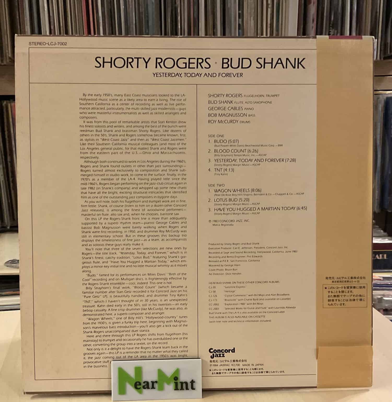 Shorty Rogers / Bud Shank – Yesterday, Today And Forever – imaginea 2