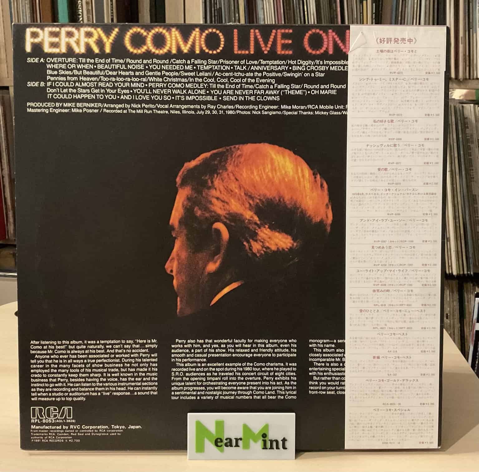 Pery Como - Live On Tour – imaginea 2